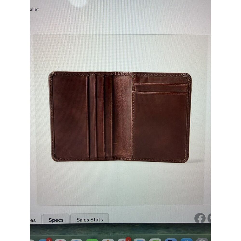 Amazon Essentials Men's Leather Casual Card Case Bifold Wallet, Brown, One Size